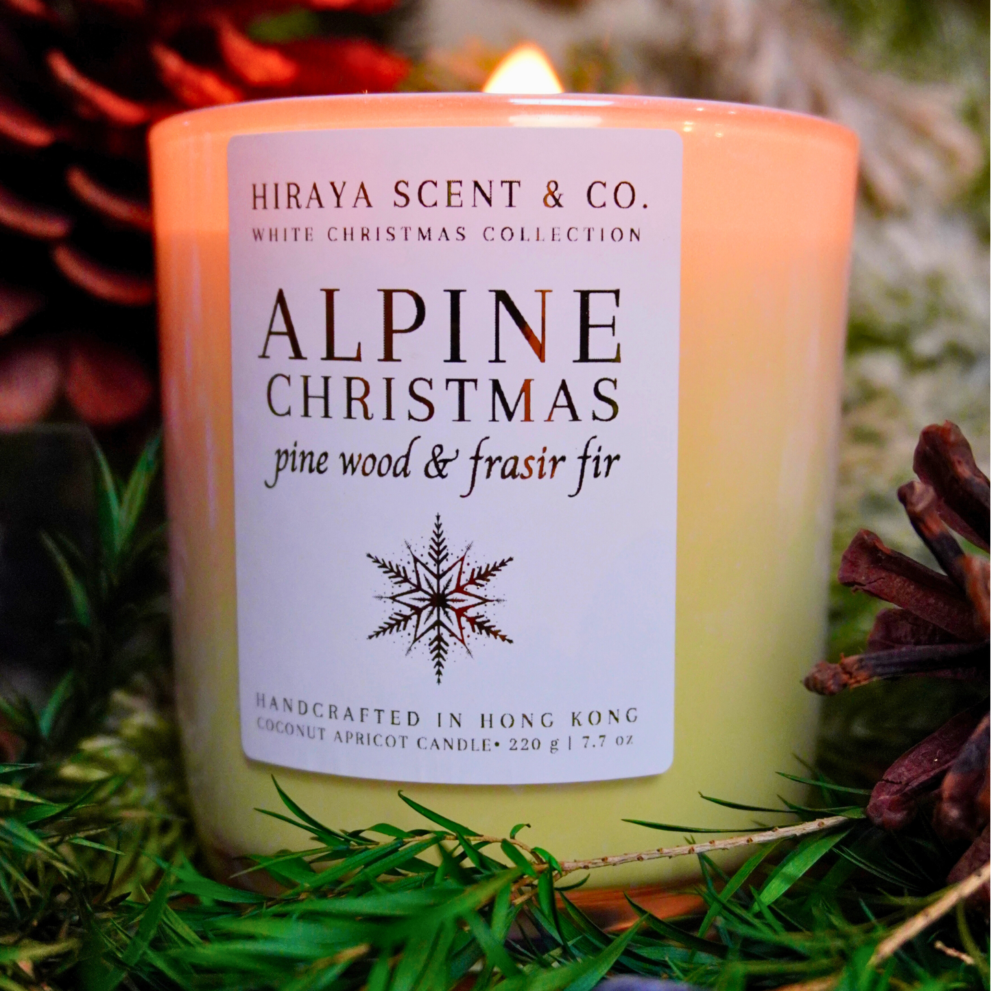 Alpine Christmas Candle