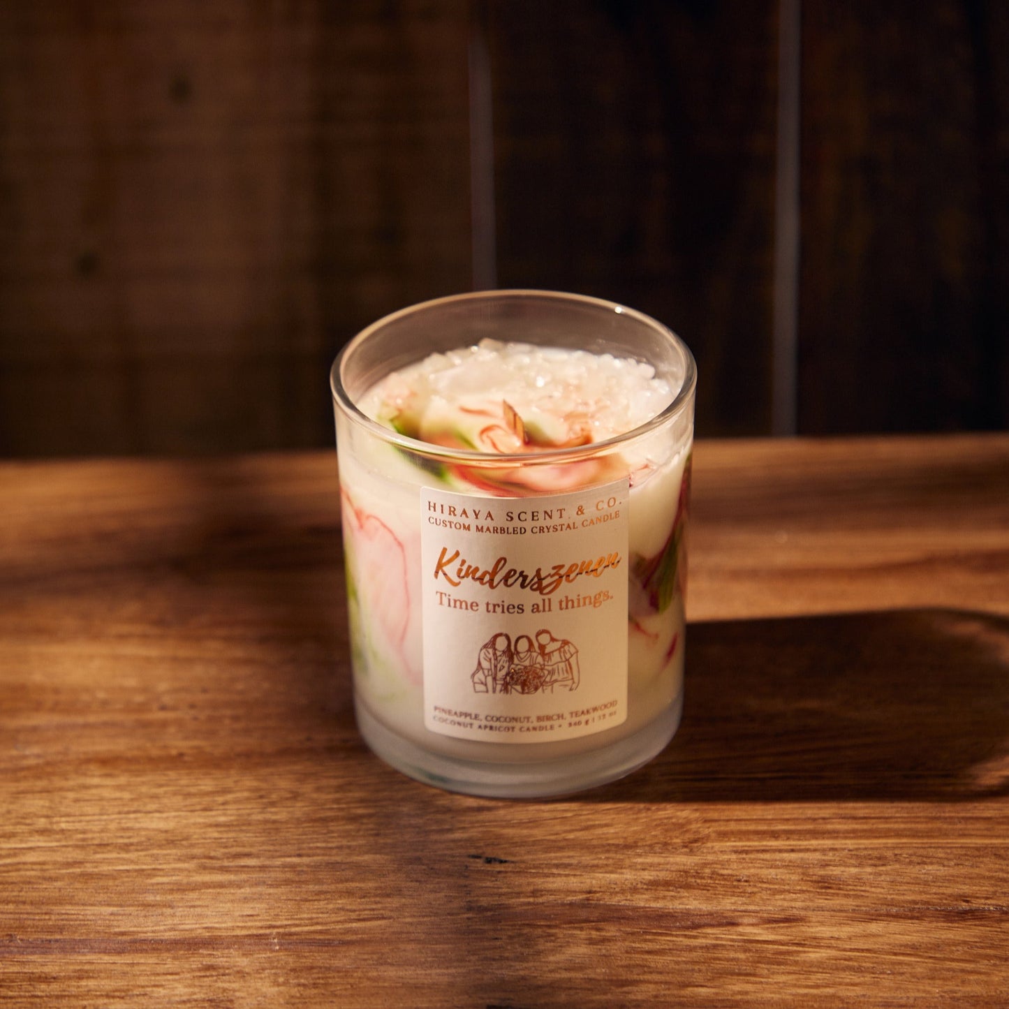 200g Custom Crystal Marbled Candle