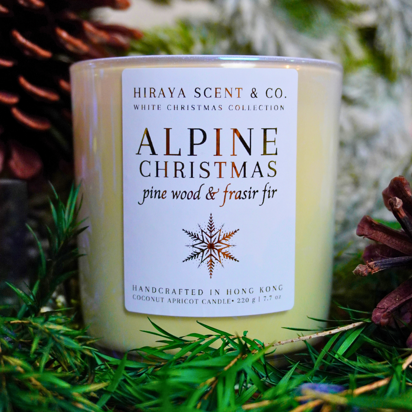 Alpine Christmas Candle