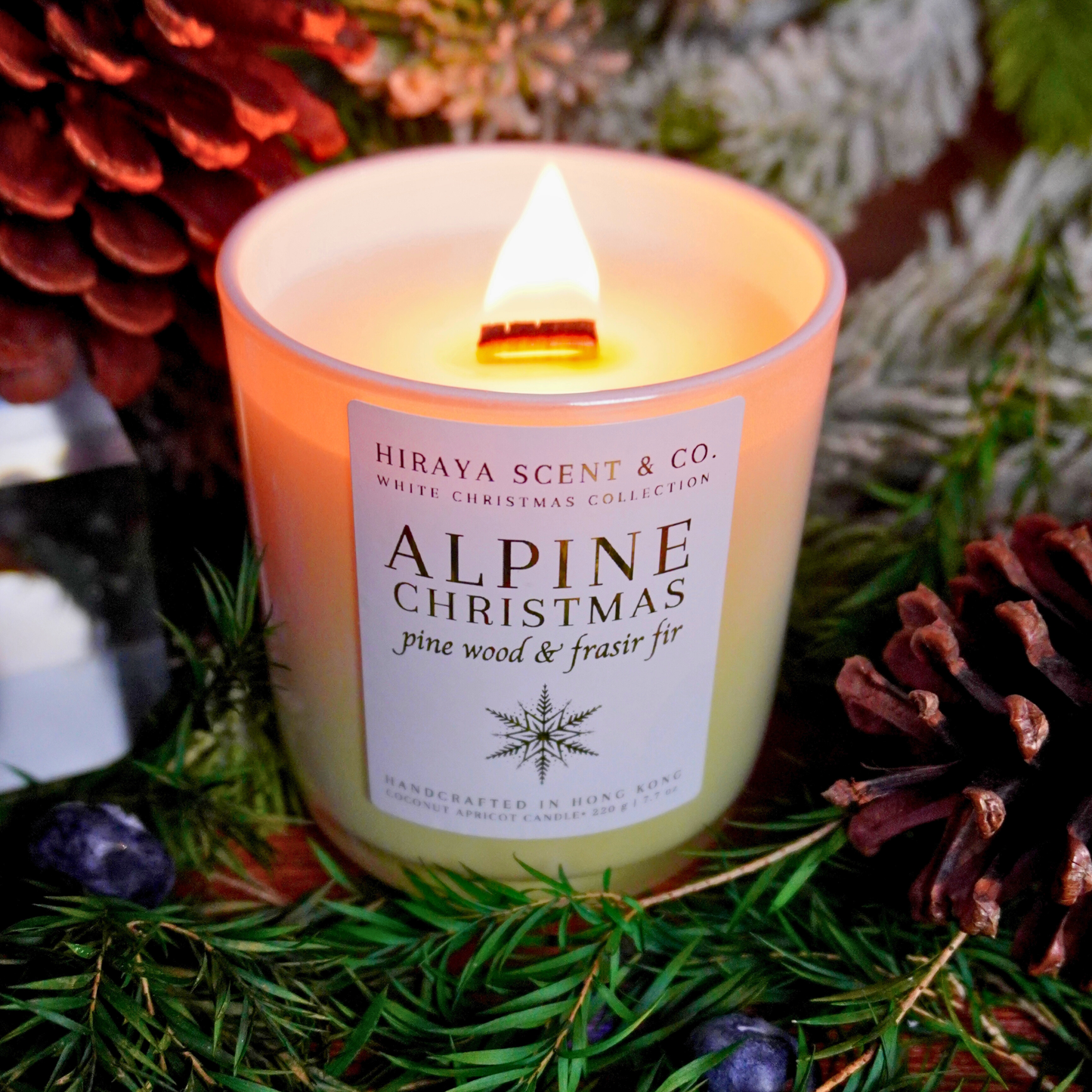 Alpine Christmas Candle