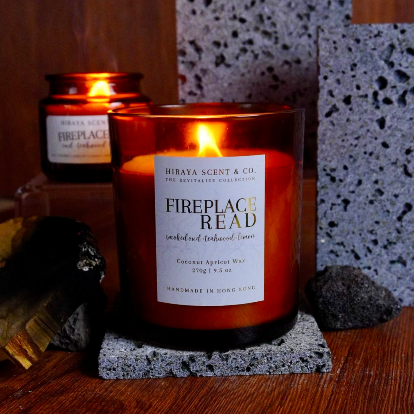 Fireplace Read Candle