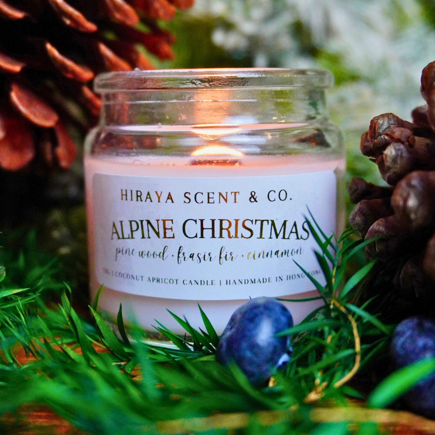 Alpine Christmas Candle