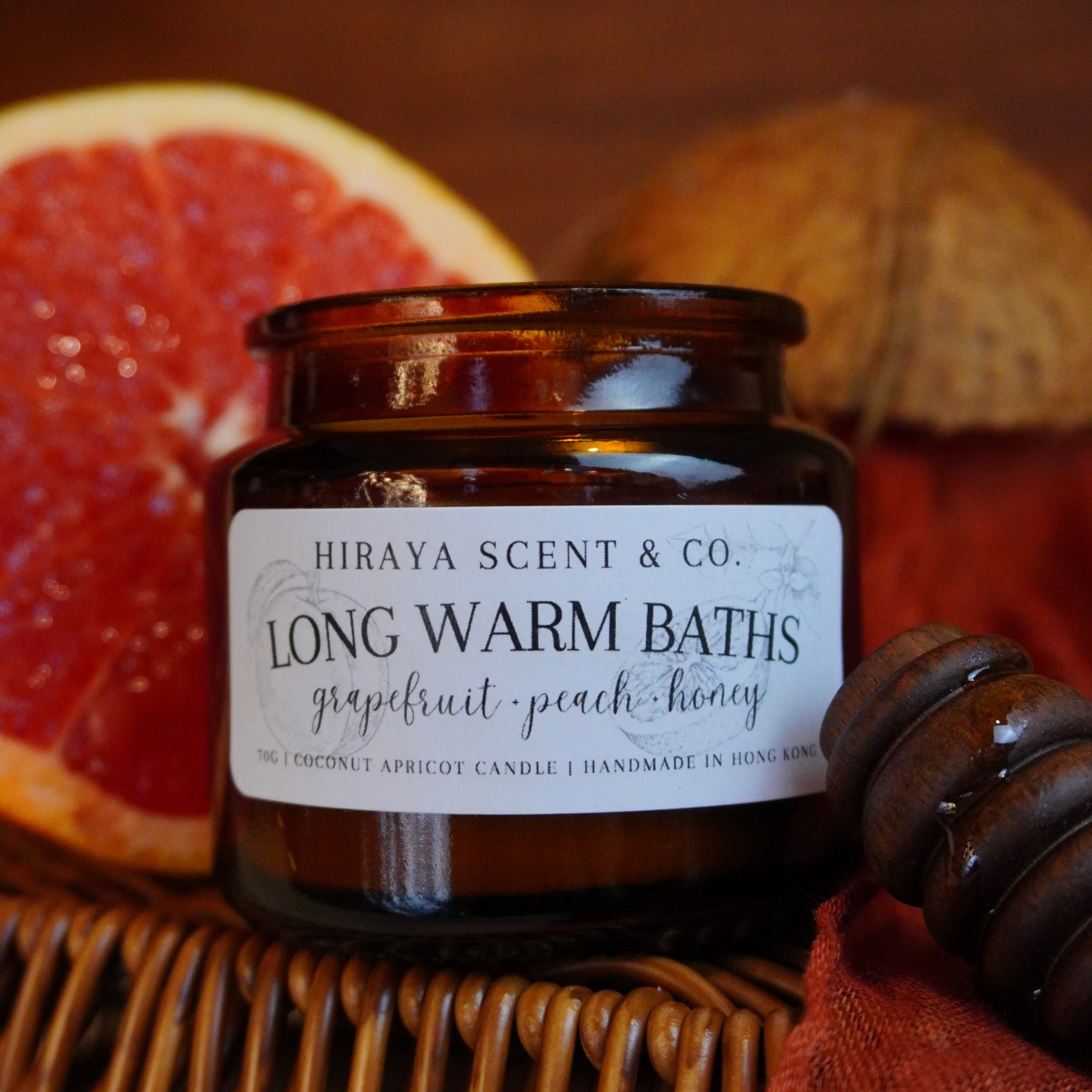 Long Warm Bath Candle