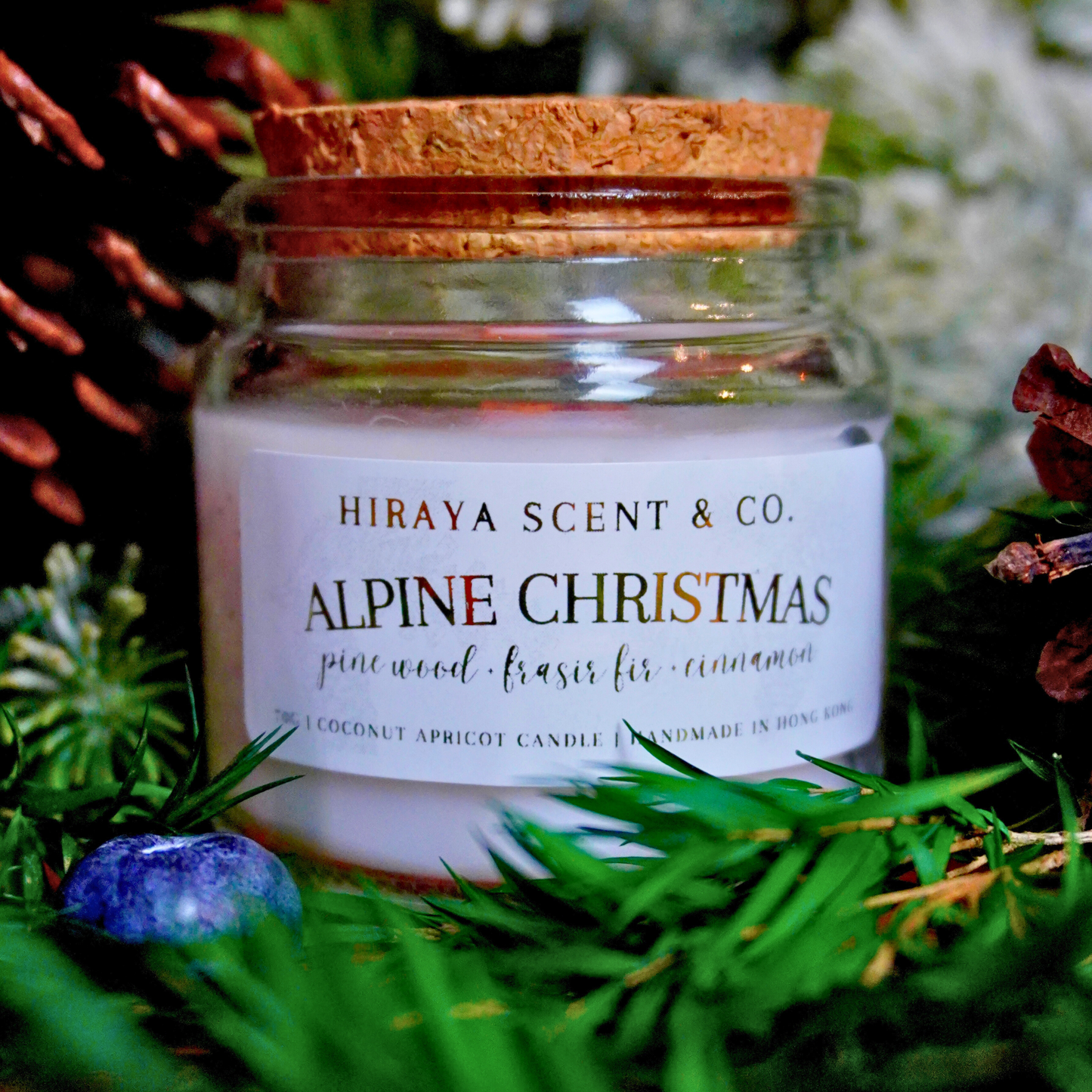 Alpine Christmas Candle