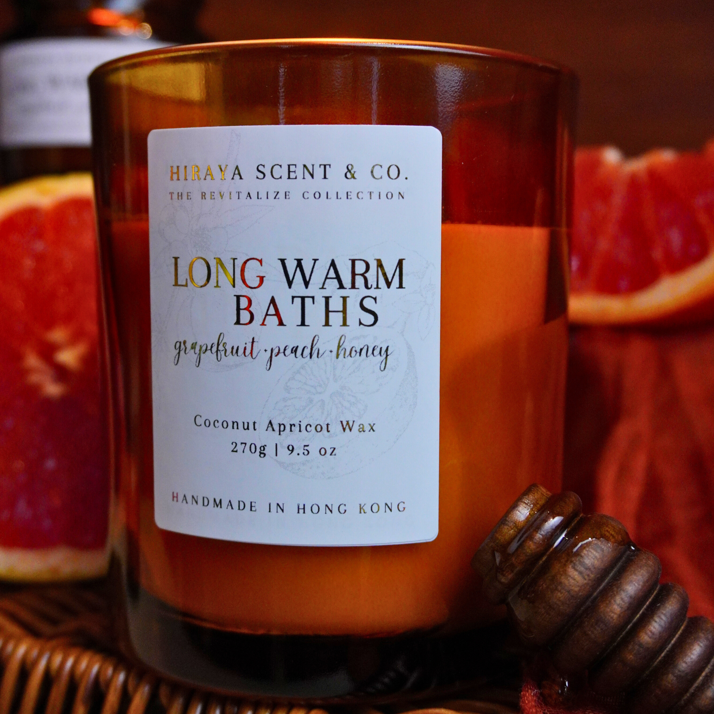 Long Warm Bath Candle