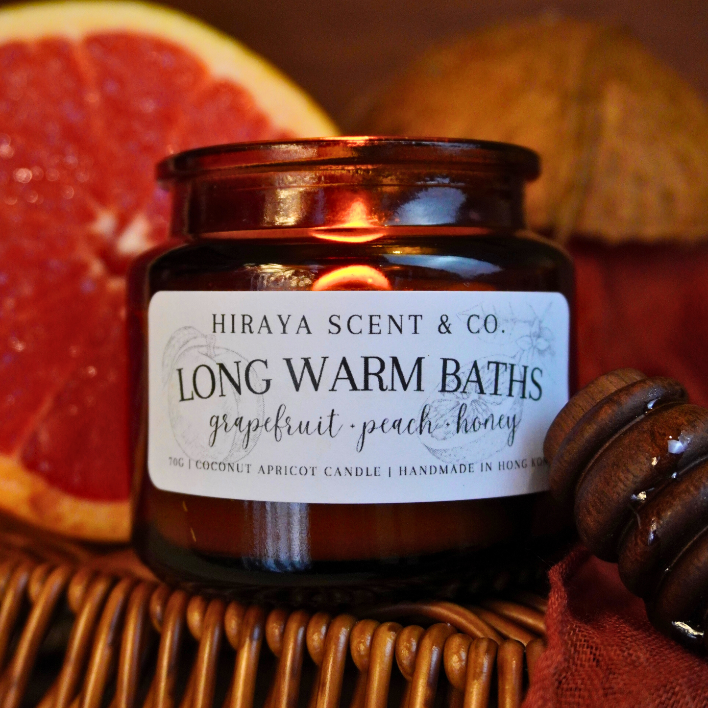 Long Warm Bath Candle