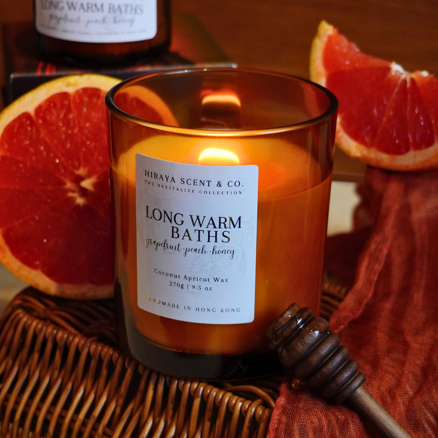 Long Warm Bath Candle