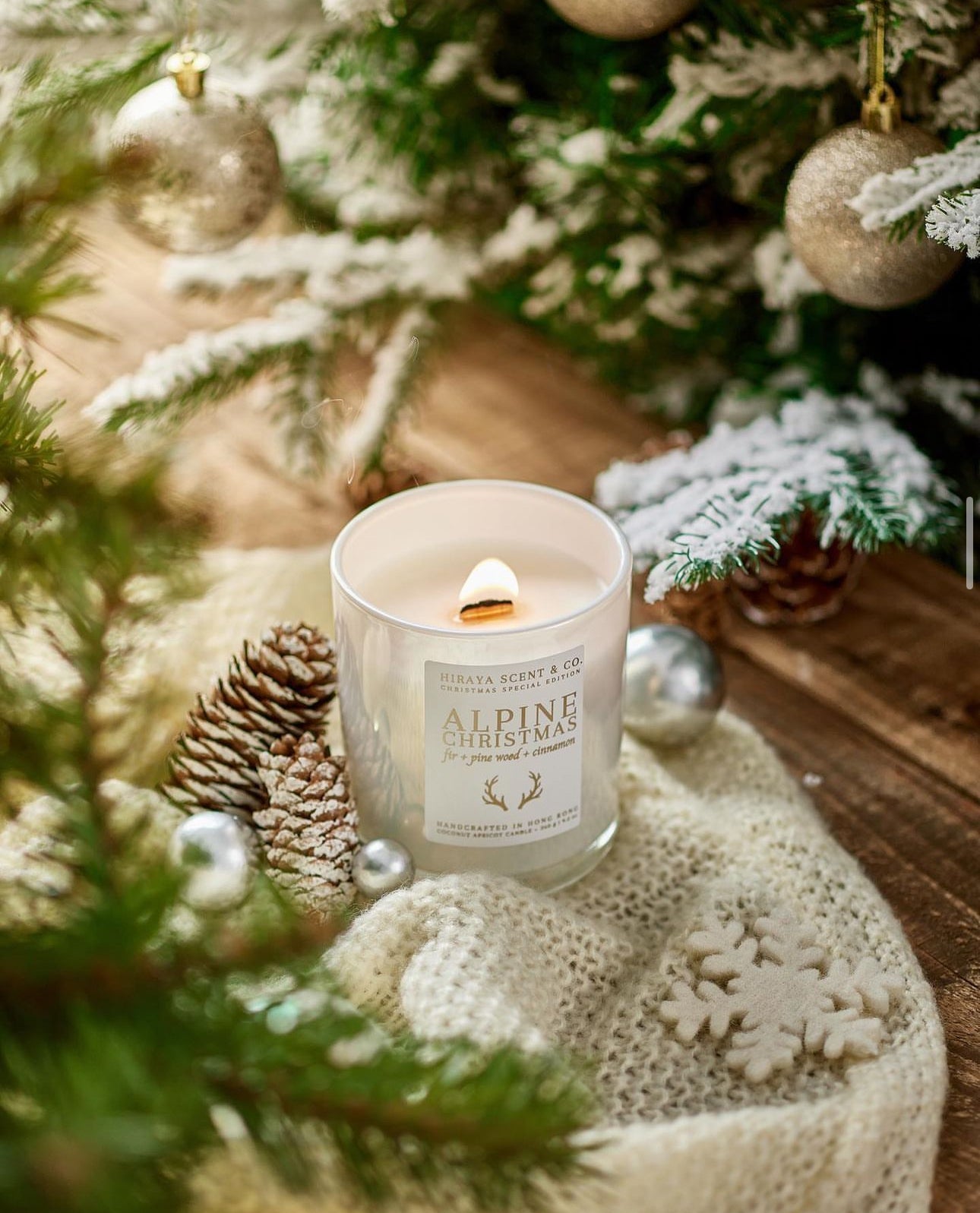 Alpine Christmas Candle