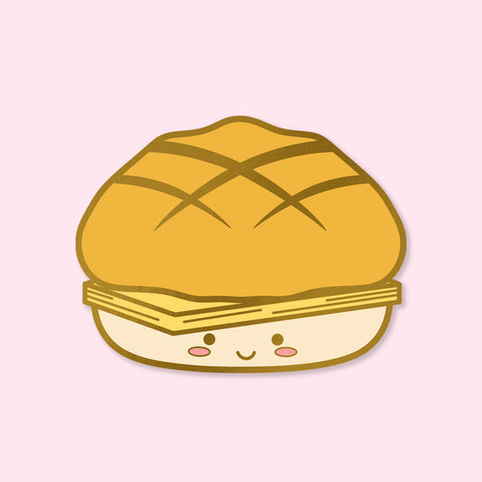 Pineapple Bun with Butter Enamel Pin