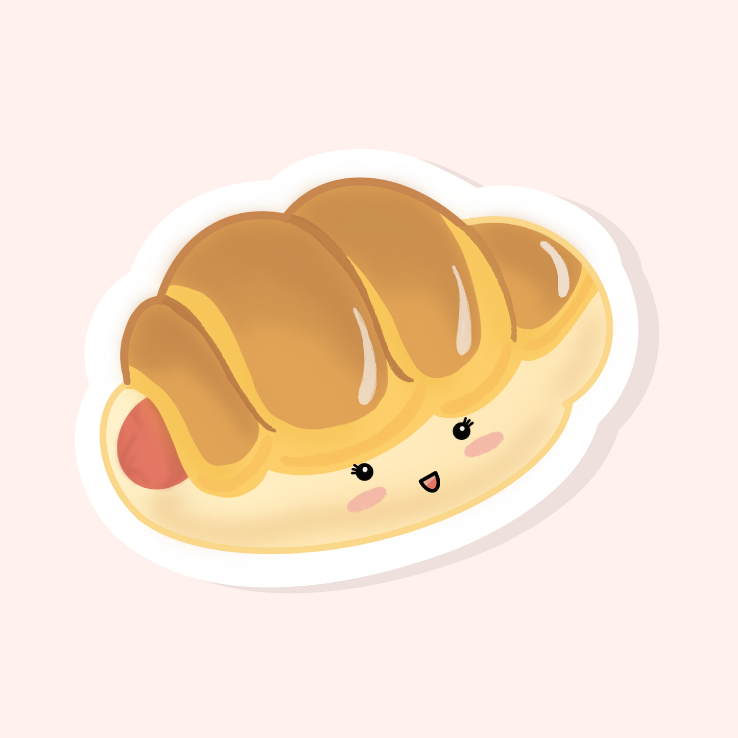 Sausage Bun - Matte Vinyl Sticker