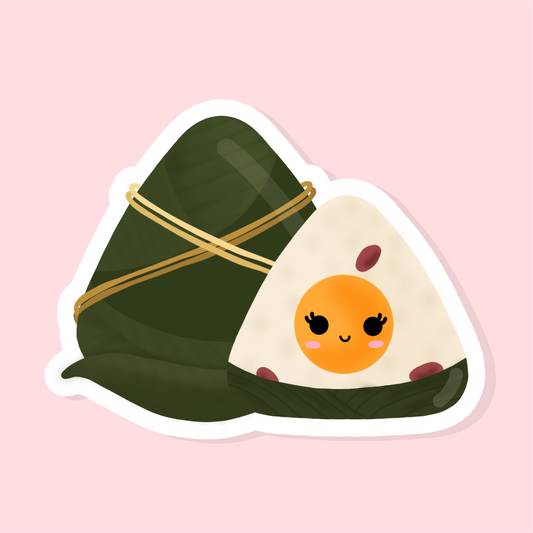 Sticky Rice Dumplings (Zong Zi) - Matte Vinyl Sticker